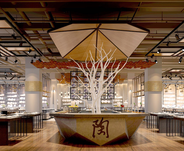 上海帆舟酒店生活用品空间展示设计